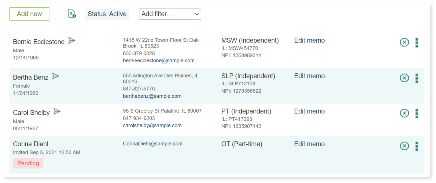 therapyBOSS screenshot