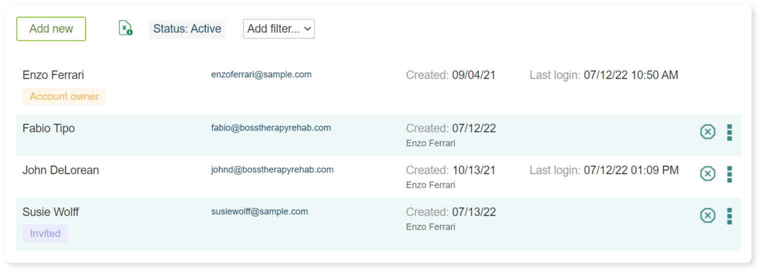 therapyBOSS screenshot