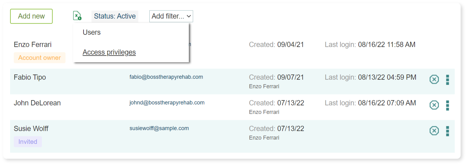 therapyBOSS screenshot