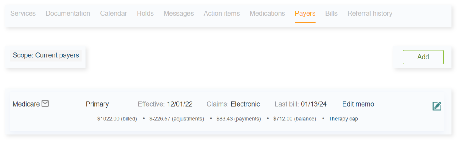 therapyBOSS screenshot