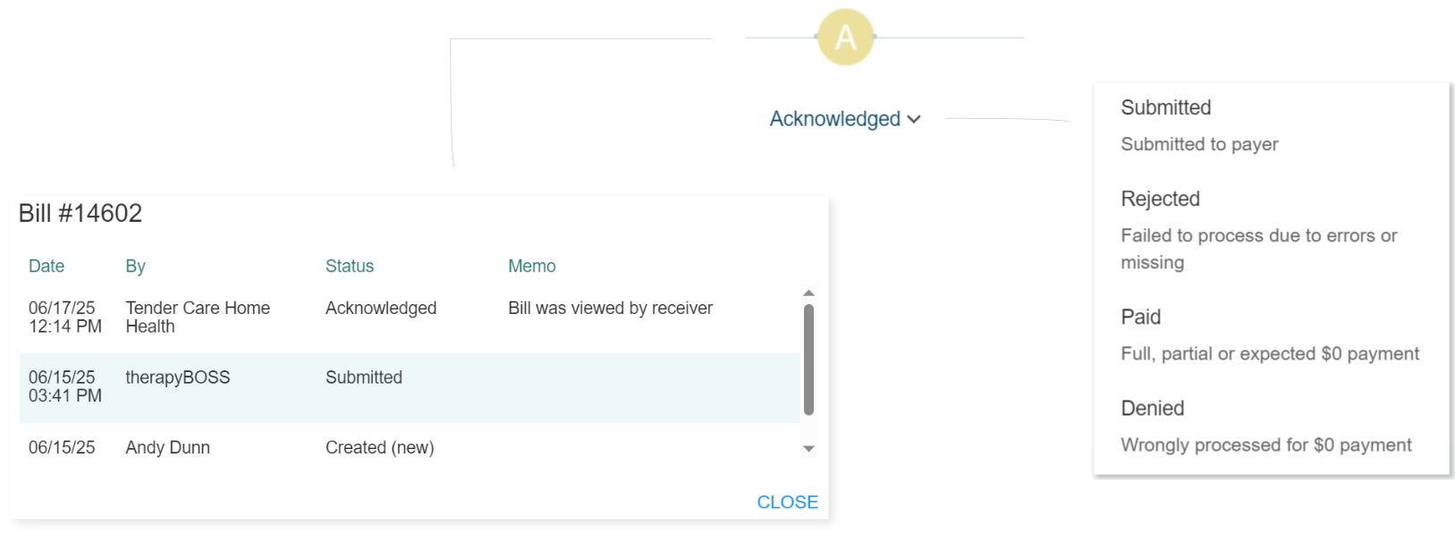 therapyBOSS screenshot