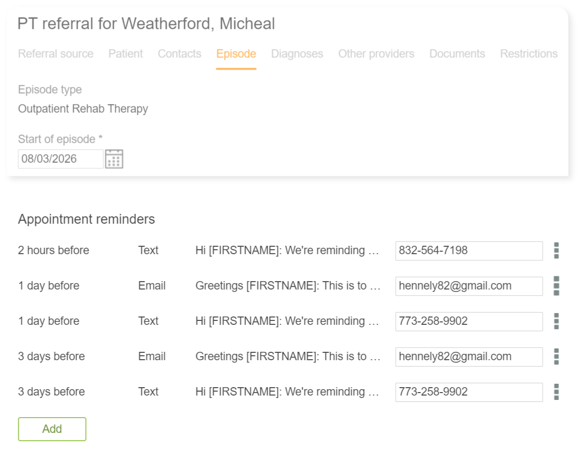 therapyBOSS screenshot